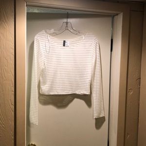 White crop top
